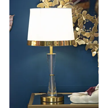 LAMPA STOŁOWA KRYSZTAŁ 30X56 cm